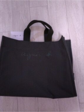 Agnes B Navy Canvas Tote Bag Shoulder Bag